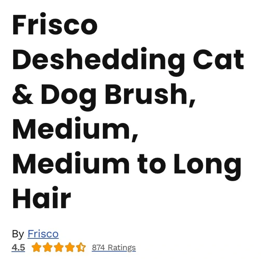 FRISCO Deshedding Cat Dog Brush Medium to Long Hair